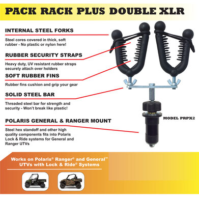UTV Pack Rack Plus XLR Double - Lock & Ride 